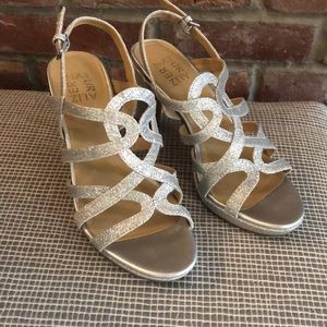 naturalizer cameron silver glitter